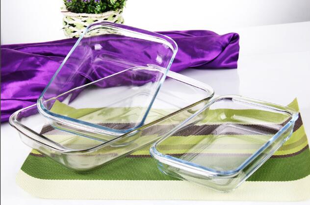 High borosilicate glass baking plate