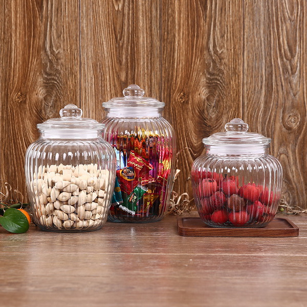 Glass canister jar