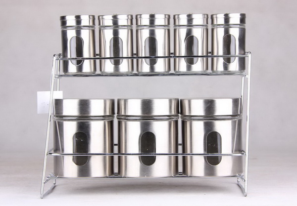 Glass salt and pepper set