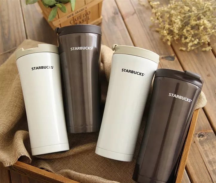 Stainless steel travel mug