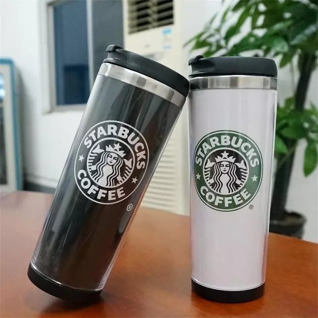 Plastic travel mug