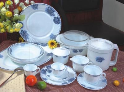Opal glass dinner set 013
