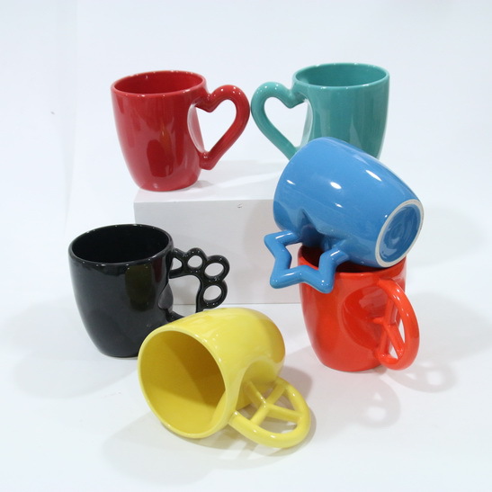 Solid Stoneware mug with handle 002