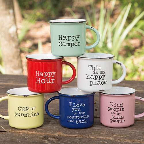 Solid color mug with 2C decal printing and handle 009      